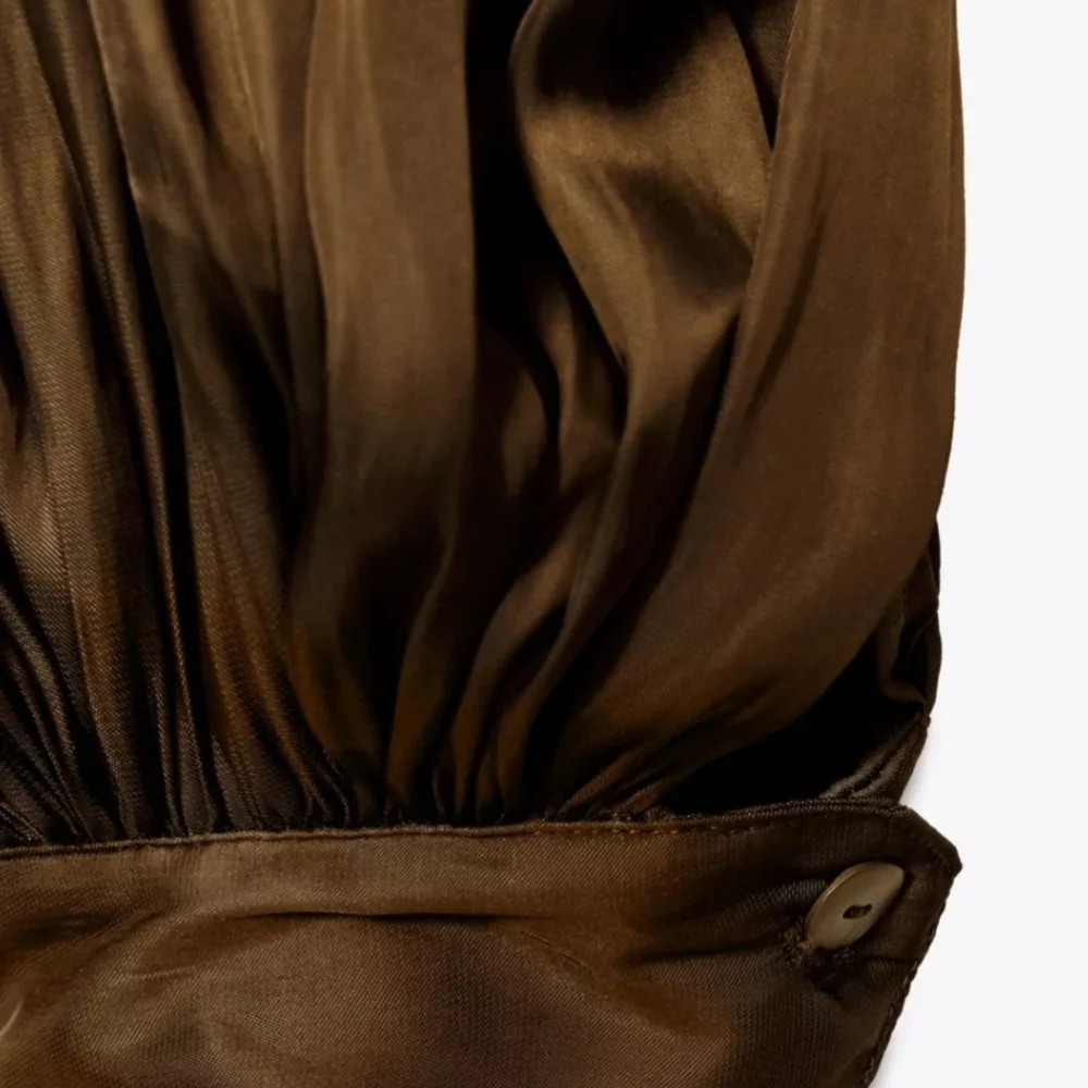 Brand New With Tags Zara ZW Collection Long Pleated Jumpsuit - Picture 9 of 10